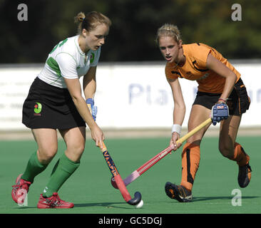 Hockey - Slazenger inglese divisione Premier - Canterbury v Leicester - Polo Farm Foto Stock