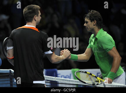 Tennis - Barclays ATP World Tour Tennis Finals - Giorno Due - O2 Arena Foto Stock