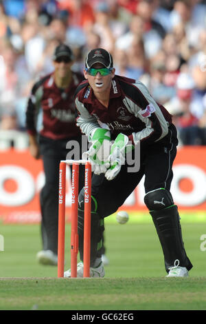 Cricket - Twenty20 Cup - Kent v Somerset - Edgbaston. Craig Kieswetter, wicketkeeper del Somerset Foto Stock