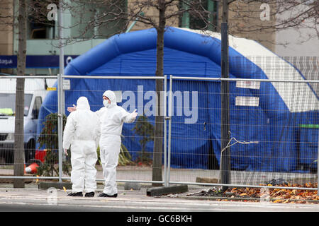 Auto bomba a Belfast Foto Stock