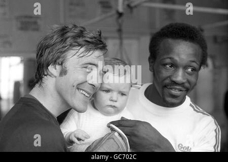 Boxing - Welterweight - John H. Stracey - Formazione - Royal Oak Palestra Foto Stock