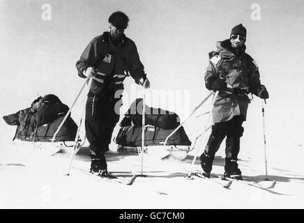 RANULPH FIENNES & MICHAEL STROUD Foto Stock