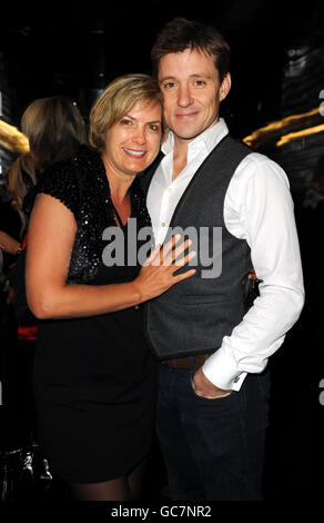 Penny Smith e ben Sheppard arrivano per la festa televisiva diurna dell'ITV a Covent Garden di Londra. Foto Stock