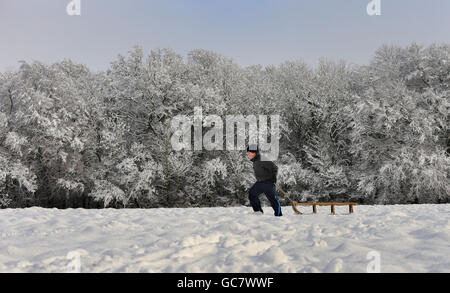 Clima invernale Foto Stock