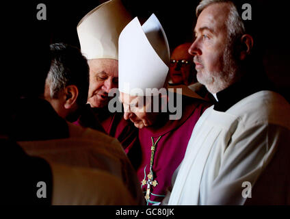 Il Cardinale Cahal Daly morte Foto Stock