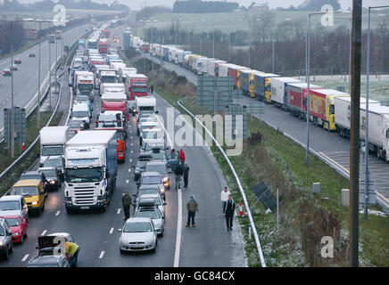 Clima invernale Foto Stock