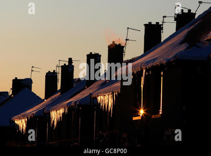 Clima invernale Foto Stock