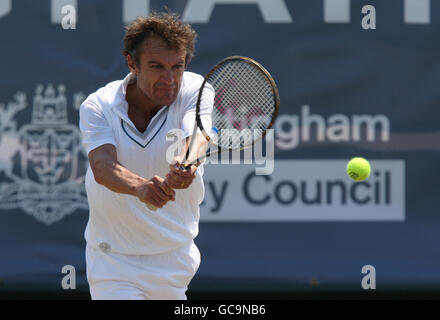 Tennis - Nottingham Masters 2009 - giorno uno - Nottingham Tennis Centre. Il tennista svedese Mats Wilander durante il primo giorno di Nottingham Masters 2009. Foto Stock