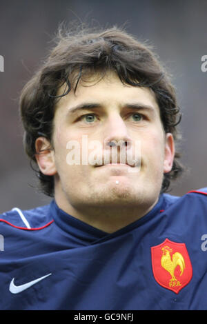 Rugby Union - RBS 6 Nations Championship 2010 - Scozia contro Francia - Murrayfield. Yannick Jauzion, Francia Foto Stock