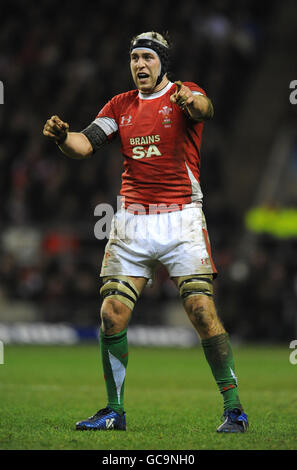 Rugby Union - RBS 6 Nations Championship 2010 - Inghilterra / Galles - Twickenham. Ryan Jones, Galles Foto Stock