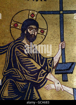 Belle arti, medioevo, arte bizantina, mosaico, Gesù Cristo, Nea Moni, Chios, Grecia, XI secolo, Foto Stock