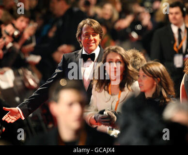 Jonathan Ross arriva all'Orange British Academy Film Awards, presso la Royal Opera House di Londra. Foto Stock