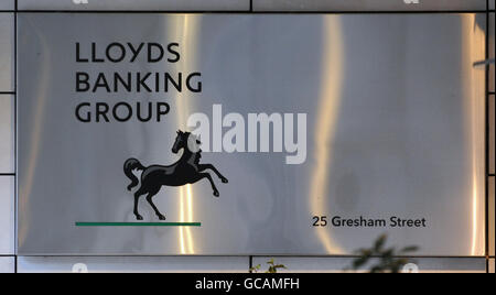 Una visione generale delle sedi centrali del Lloyds Banking Group, Londra. Foto Stock