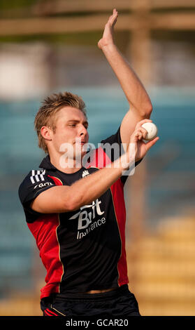 Cricket - Inghilterra reti sessione - Shagoreka Cricket Ground Foto Stock