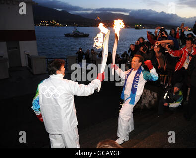 Olimpiadi invernali - 2010 Giochi Olimpici invernali di Vancouver - Relè di torcia Foto Stock