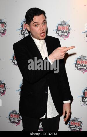 NME Awards 2010 - Arrivi - Londra. Mathew Horne arriva per gli Shockwaves NME Awards 2010 alla O2 Academy di Brixton, Londra Foto Stock