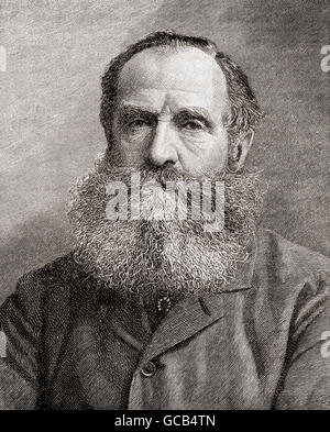 John Poyntz Spencer, 5° Conte Spencer, 1835 - 1910, aka Visconte Althorp e Conte Rosso, a causa del suo carattere distintivo lunga barba rossa. Liberale britannico politico del partito. Foto Stock