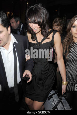 Brit Awards Universal Afterparty - Londra. Christine Blailley lascia il Brit Awards Universal Afterparty al mandarino Oriental di Londra. Foto Stock