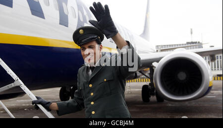 Cinquantesimo anniversario del Presley's solo visita NEL REGNO UNITO Foto Stock