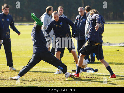 Calcio - FA Cup - Quarti di Finale - Portsmouth v Birmingham City - Portsmouth sessione di formazione - Wellington Training Facility Foto Stock