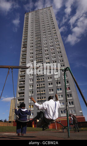 Elevato aumento appartamenti morti Foto Stock