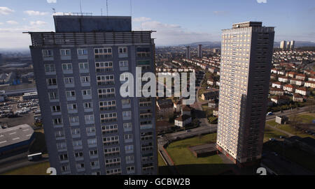 Elevato aumento appartamenti morti Foto Stock