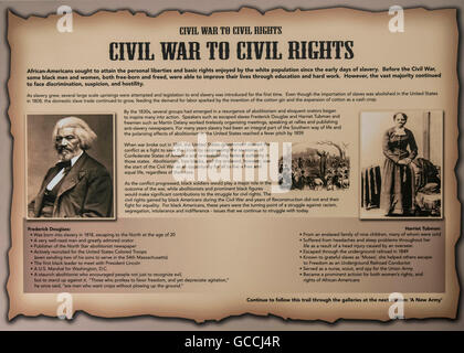 Harrisburg, Pennsylvania, USA. 09 Luglio, 2016. Un display presso il Museo Nazionale della Guerra Civile. Il museo, in associazione con il Simithsonian istituzione, ha catalogato oltre 4 mila artefatti e 21.000 documenti archivistici sin dalla sua fondazione nel 2001. © Brian Cahn/ZUMA filo/Alamy Live News Foto Stock