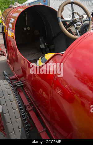 Fiat s76 restaurato da duncan pittaway al francese e italiano motoring festival a prescott hill climb,Gloucestershire, Regno Unito Foto Stock