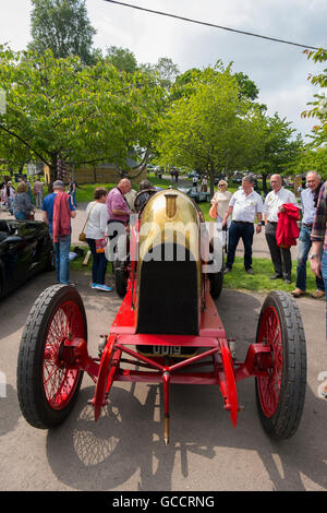 Fiat s76 restaurato da duncan pittaway al francese e italiano motoring festival a prescott hill climb,Gloucestershire, Regno Unito Foto Stock