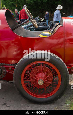 Fiat s76 restaurato da duncan pittaway al francese e italiano motoring festival a prescott hill climb,Gloucestershire, Regno Unito Foto Stock