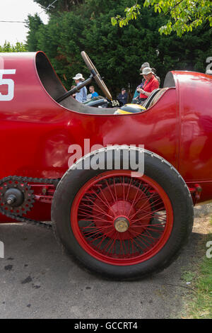 Fiat s76 restaurato da duncan pittaway al francese e italiano motoring festival a prescott hill climb,Gloucestershire, Regno Unito Foto Stock