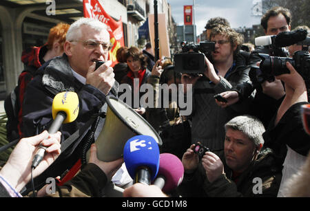 Banca anglo-irlandese risultati Foto Stock