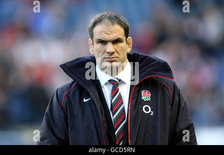 Rugby Union - RBS 6 Nations Championship 2010 - Scozia / Inghilterra - Murrayfield. Il capo allenatore inglese Martin Johnson Foto Stock