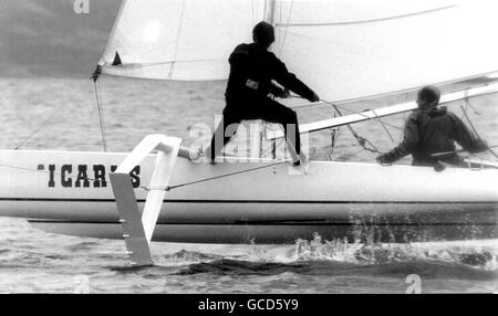 AJAX NEWS FOTO. 1978. WEYMOUTH,Inghilterra. - Aliscafi catamarano ICARO. Foto:JONATHAN EASTLAND/AJAX REF:WEY 1978 Foto Stock