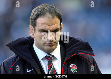 Rugby Union - RBS 6 Nations Championship 2010 - Scozia / Inghilterra - Murrayfield. Il capo allenatore inglese martin Johnson Foto Stock