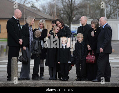 Caporale Stephen Thompson funerale Foto Stock