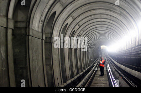 Il Thames Tunnel di Brunel riaprirà per due giorni dopo essere stato chiuso al pubblico per 145 anni. Il tunnel da Rotherhithe a Wapping si aprirà come finale del festival DI LONDRA EST. Foto Stock