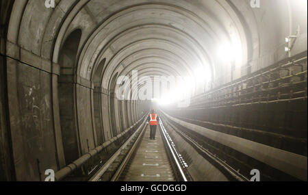 Brunel il Tamigi la riapertura del tunnel Foto Stock