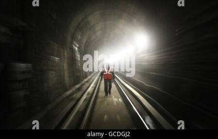 Brunel il Tamigi la riapertura del tunnel Foto Stock