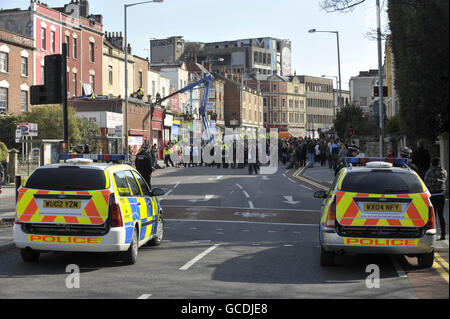 Tesco protesta in Bristol Foto Stock