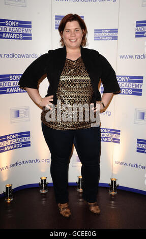 Katy Brand partecipa al lancio dei Sony radio Awards Nomations presso il club Orchid di Londra. Foto Stock