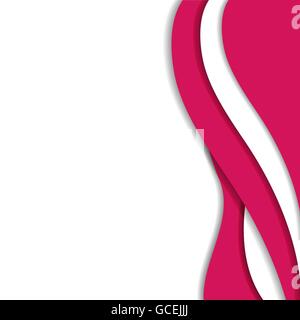 Abstract sfondo con onde rosa Illustrazione Vettoriale