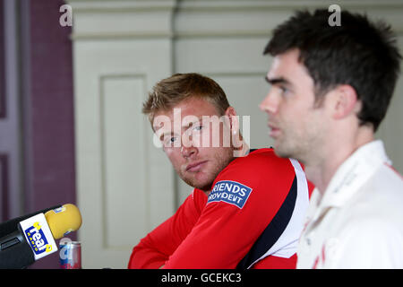 Cricket - Lancashire County Cricket Club Press Day - Old Trafford. Andrew Flintoff, Lancashire Foto Stock