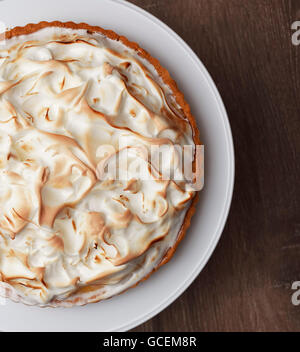 Lemon Meringue Pie close up Foto Stock