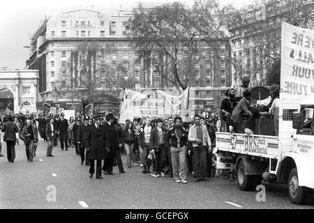 Politica - Blair Peach morte dimostrazione - Londra Foto Stock