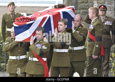 Jonathan Burgess funerale Foto Stock