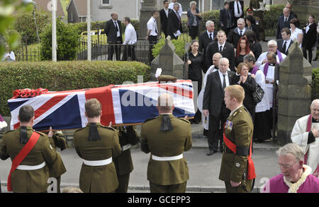 Jonathan Burgess funerale Foto Stock