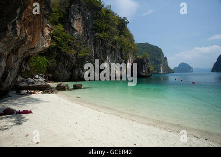 Hong Islands, Pakbia Island, Hong Laguna, Rai Isola, Phang Nga National Park, Ao Nang, Provincia di Krabi, Thailandia, Asia Foto Stock