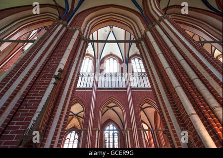 Interno del Doberan Minster, ex-monastero Cistercense, Bad Doberan, Meclemburgo-Pomerania, Germania Foto Stock