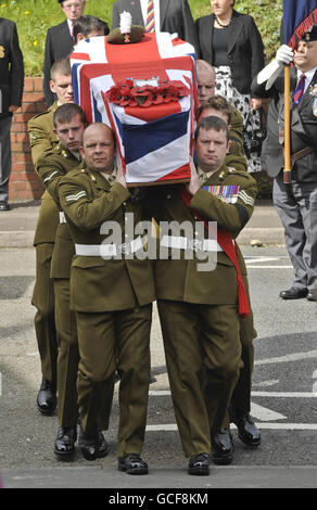 Jonathan Burgess funerale Foto Stock